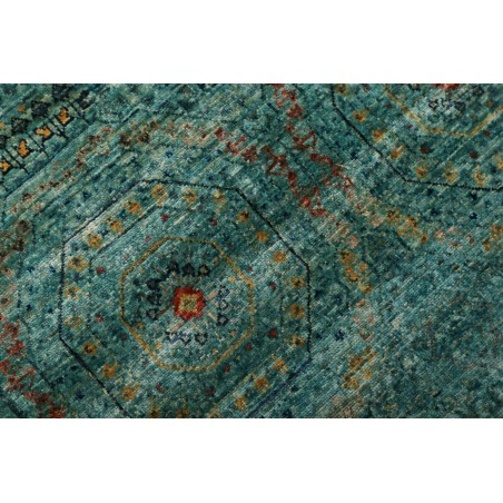 Tappeto Mamlouk Pakistan azzurro verde 77x217