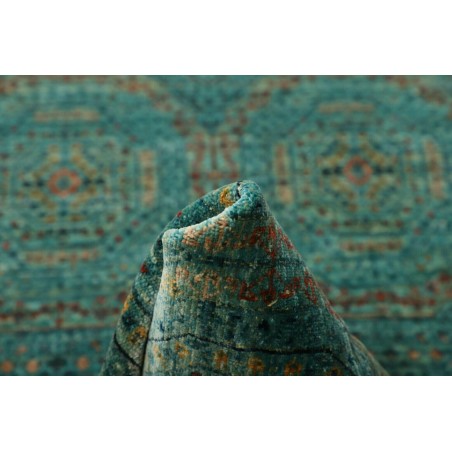 Tappeto Mamlouk Pakistan azzurro verde 77x217