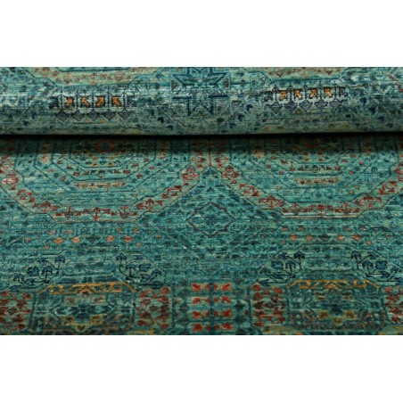 Tappeto Mamlouk Pakistan azzurro verde 77x217