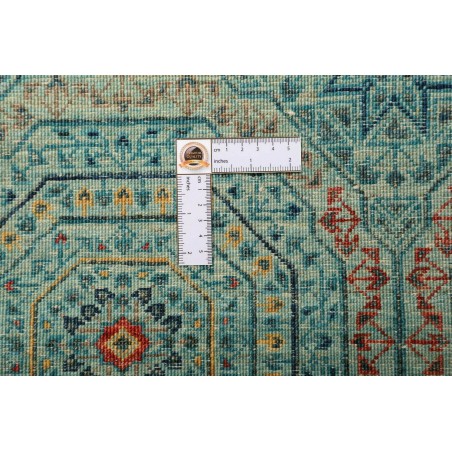 Tappeto Mamlouk Pakistan azzurro verde 77x217