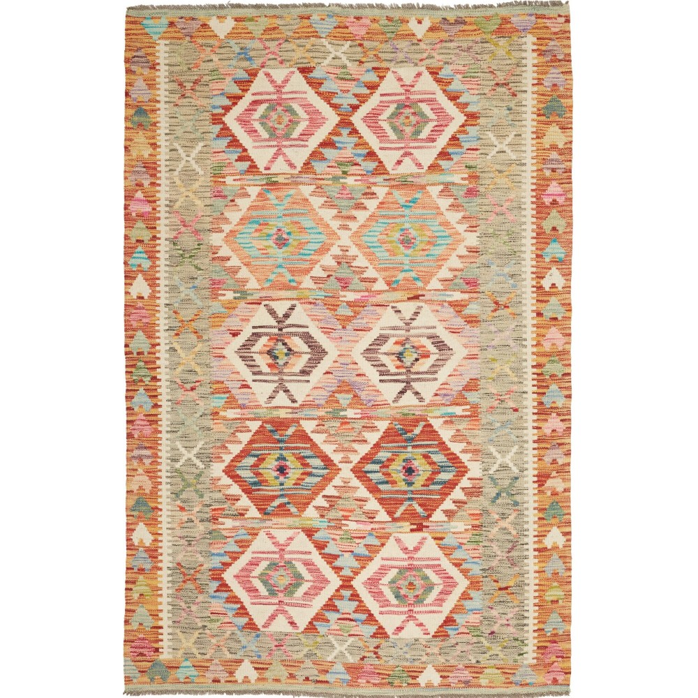 Tappeto Kilim Afghanistan marrone 120x186