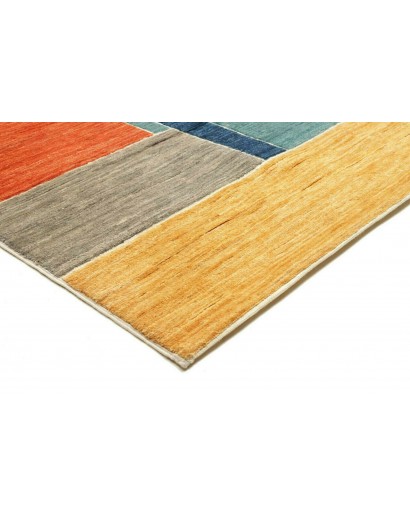 Tappeto Barjesta Pakistan azzurro rosso 196x286
