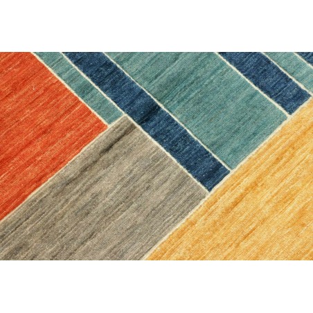 Tappeto Barjesta Pakistan azzurro rosso 196x286