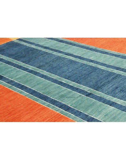 Tappeto Barjesta Pakistan azzurro rosso 196x286