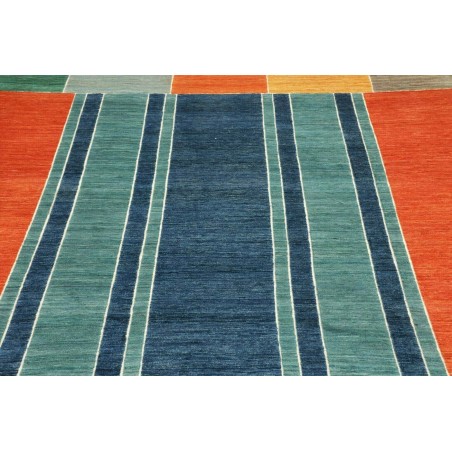 Tappeto Barjesta Pakistan azzurro rosso 196x286