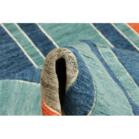 Tappeto Barjesta Pakistan azzurro rosso 196x286