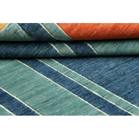 Tappeto Barjesta Pakistan azzurro rosso 196x286