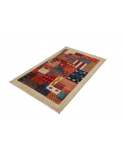 Tappeto Fun Collection Pakistan marrone grigio 97x148