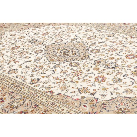 Tappeto Kashan Persia bianco giallo 208x300