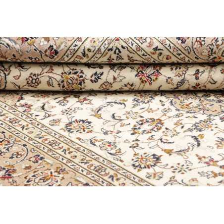 Tappeto Kashan Persia bianco giallo 208x300