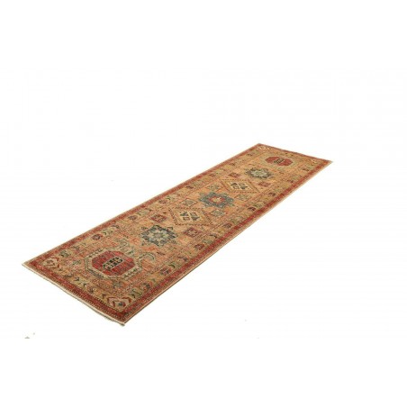 Tappeto Kazak Fine Pakistan marrone grigio 74x251