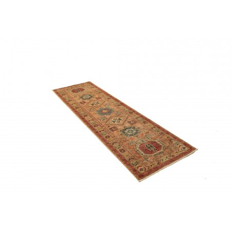 Tappeto Kazak Fine Pakistan marrone grigio 74x251