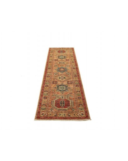 Tappeto Kazak Fine Pakistan marrone grigio 74x251