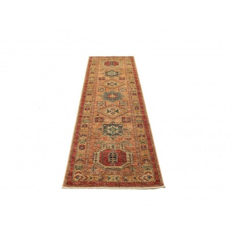 Tappeto Kazak Fine Pakistan marrone grigio 74x251