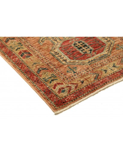 Tappeto Kazak Fine Pakistan marrone grigio 74x251