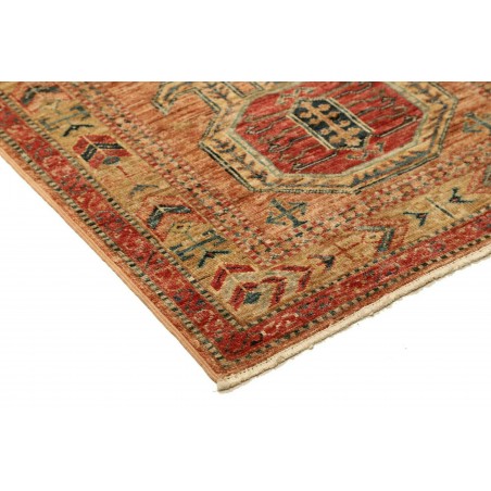 Tappeto Kazak Fine Pakistan marrone grigio 74x251