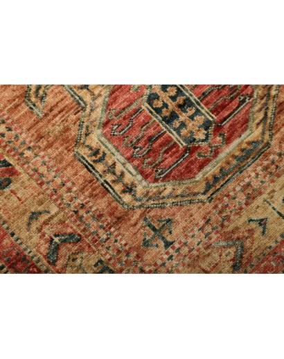 Tappeto Kazak Fine Pakistan marrone grigio 74x251