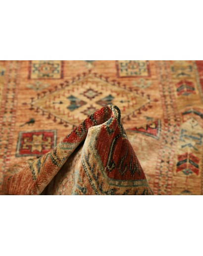 Tappeto Kazak Fine Pakistan marrone grigio 74x251