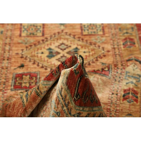 Tappeto Kazak Fine Pakistan marrone grigio 74x251