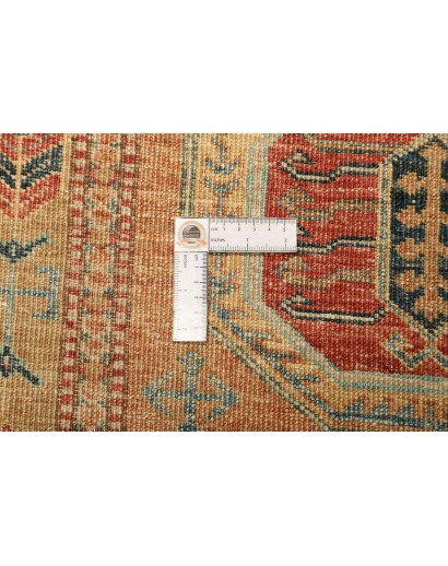 Tappeto Kazak Fine Pakistan marrone grigio 74x251
