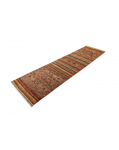 Tappeto Samarkand Pakistan marrone rosso 80x298