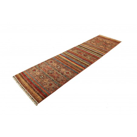 Tappeto Samarkand Pakistan marrone rosso 80x298