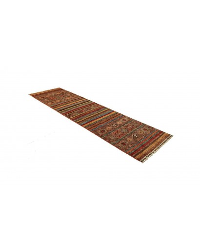 Tappeto Samarkand Pakistan marrone rosso 80x298