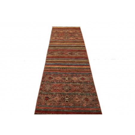 Tappeto Samarkand Pakistan marrone rosso 80x298