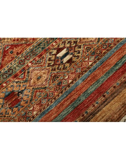 Tappeto Samarkand Pakistan marrone rosso 80x298