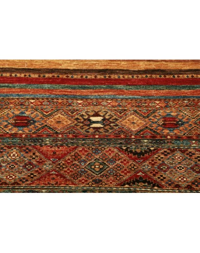 Tappeto Samarkand Pakistan marrone rosso 80x298