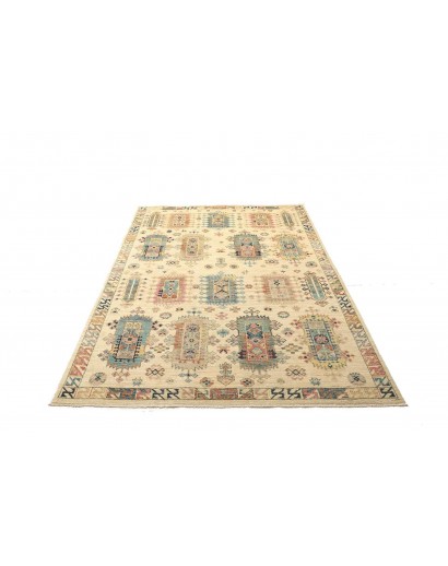 Tappeto Tribal Pakistan beige verde 147x212