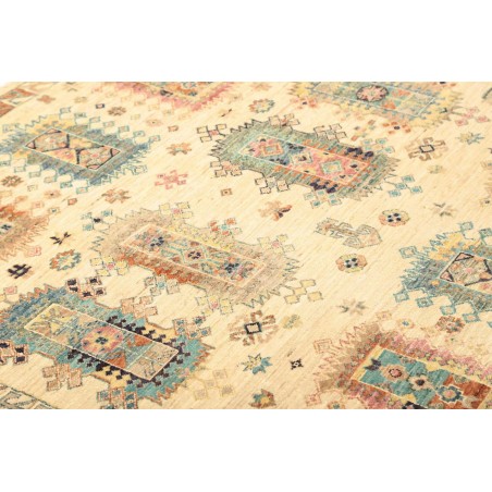 Tappeto Tribal Pakistan beige verde 147x212