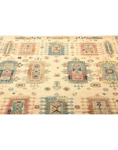 Tappeto Tribal Pakistan beige verde 147x212
