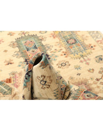 Tappeto Tribal Pakistan beige verde 147x212