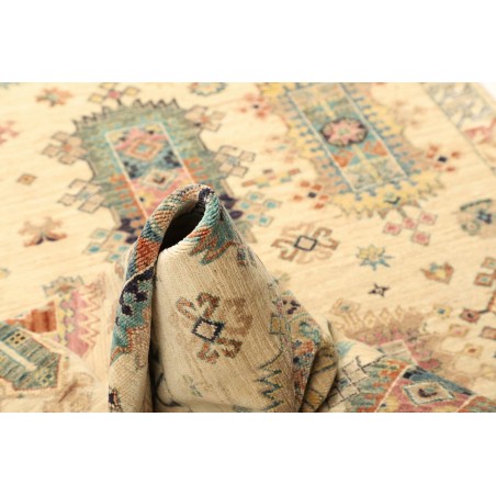 Tappeto Tribal Pakistan beige verde 147x212