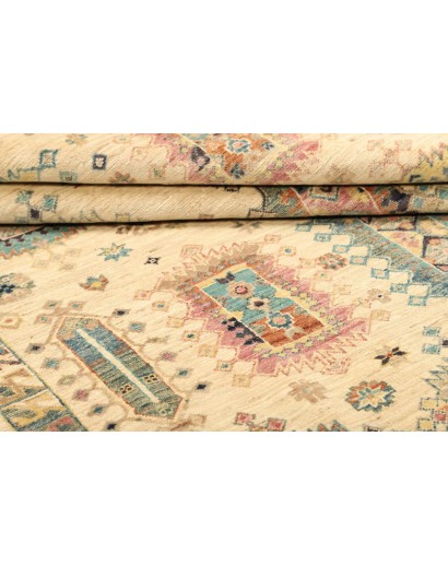 Tappeto Tribal Pakistan beige verde 147x212