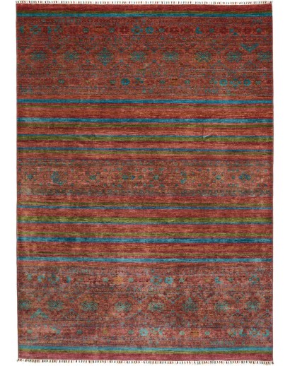 Tappeto Samarkand Pakistan marrone grigio 201x284