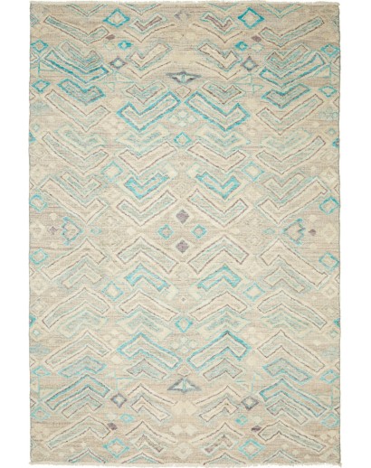 Tappeto African Design Pakistan beige bianco 195x297