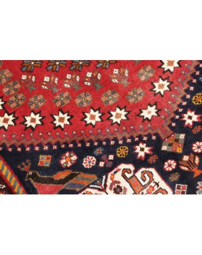Tappeto Shiraz Fine Persia rosso giallo 118x202