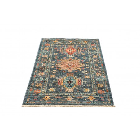 Tappeto Tribal Pakistan azzurro bianco 79x124