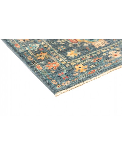 Tappeto Tribal Pakistan azzurro bianco 79x124