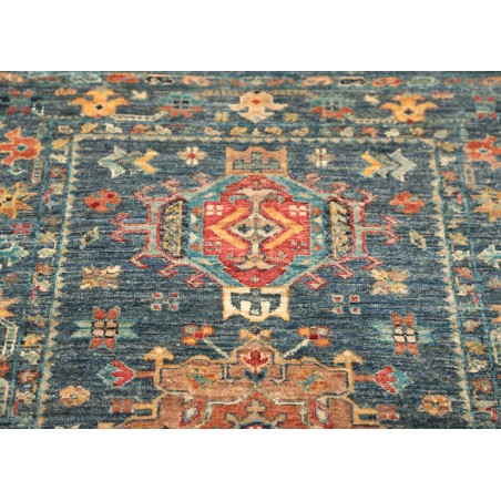 Tappeto Tribal Pakistan azzurro bianco 79x124