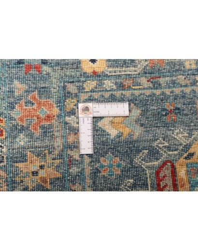 Tappeto Tribal Pakistan azzurro bianco 79x124