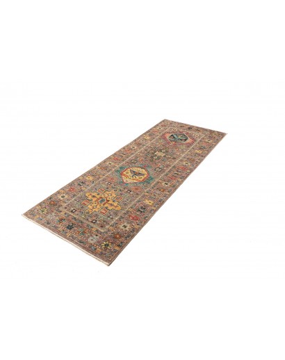 Tappeto Tribal Pakistan bianco marrone 75x201