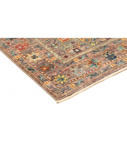Tappeto Tribal Pakistan bianco marrone 75x201