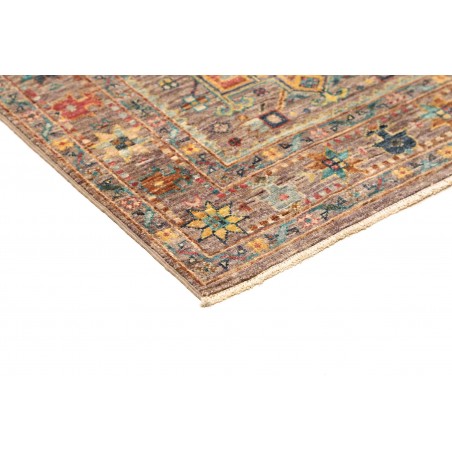 Tappeto Tribal Pakistan bianco marrone 75x201