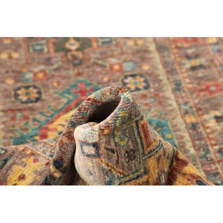 Tappeto Tribal Pakistan bianco marrone 75x201