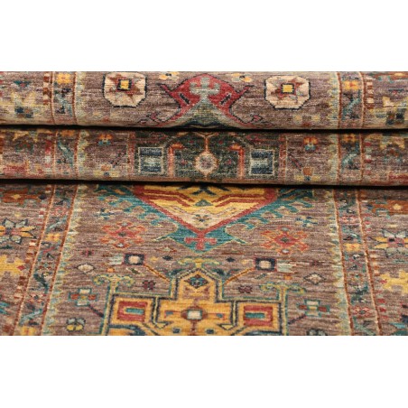 Tappeto Tribal Pakistan bianco marrone 75x201