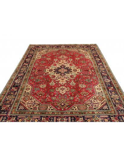 Tappeto Tabriz Persia marrone giallo 200x296