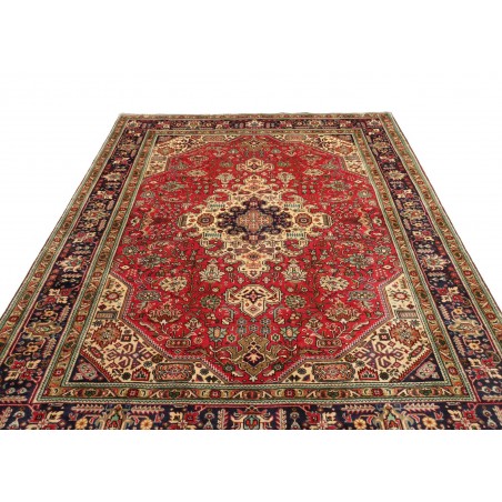 Tappeto Tabriz Persia marrone giallo 200x296